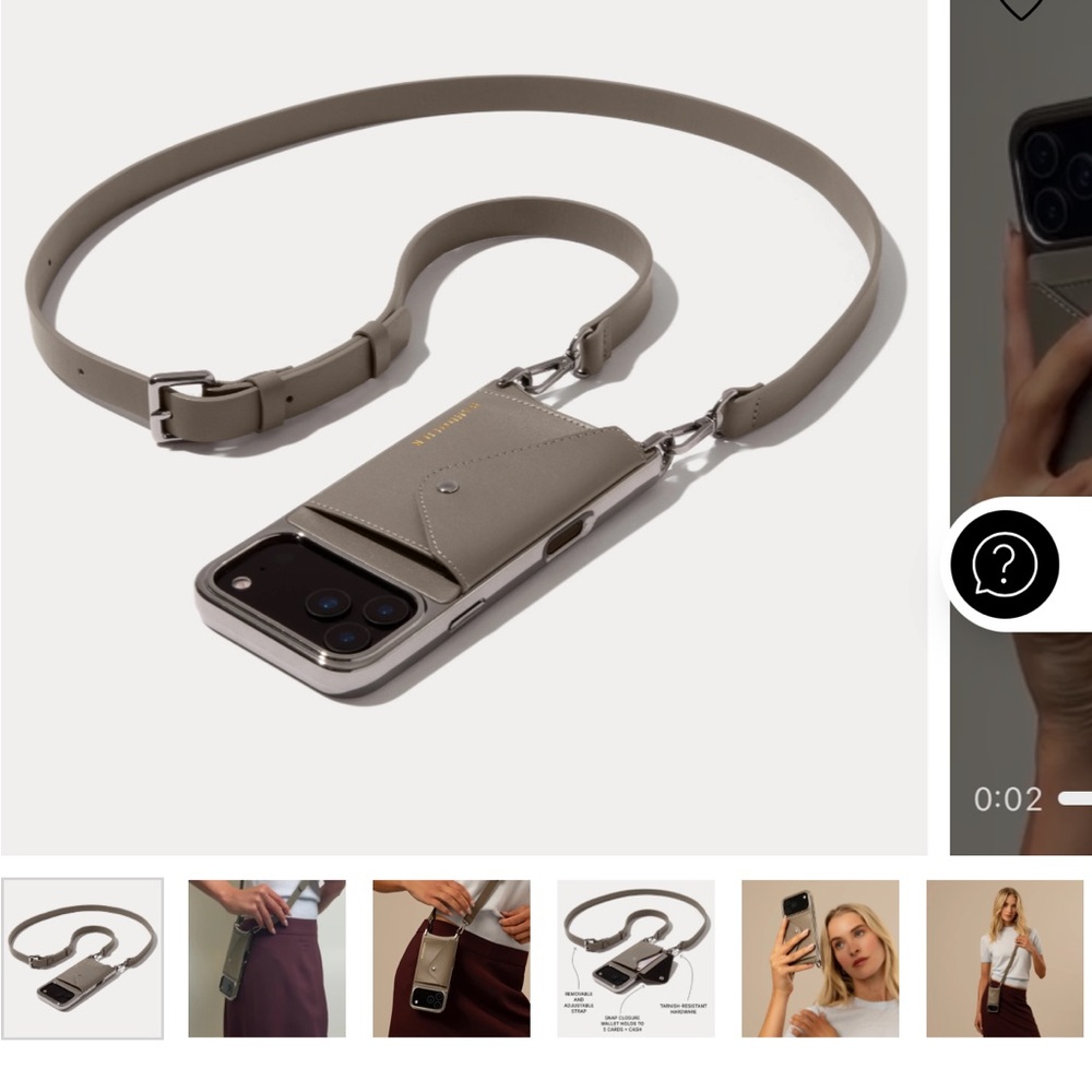 Worn twice bandolier phone case